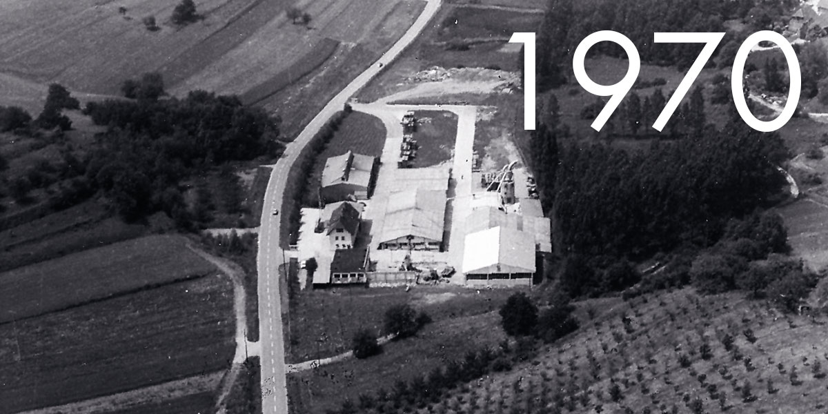 Hiller: Aerial view around 1970