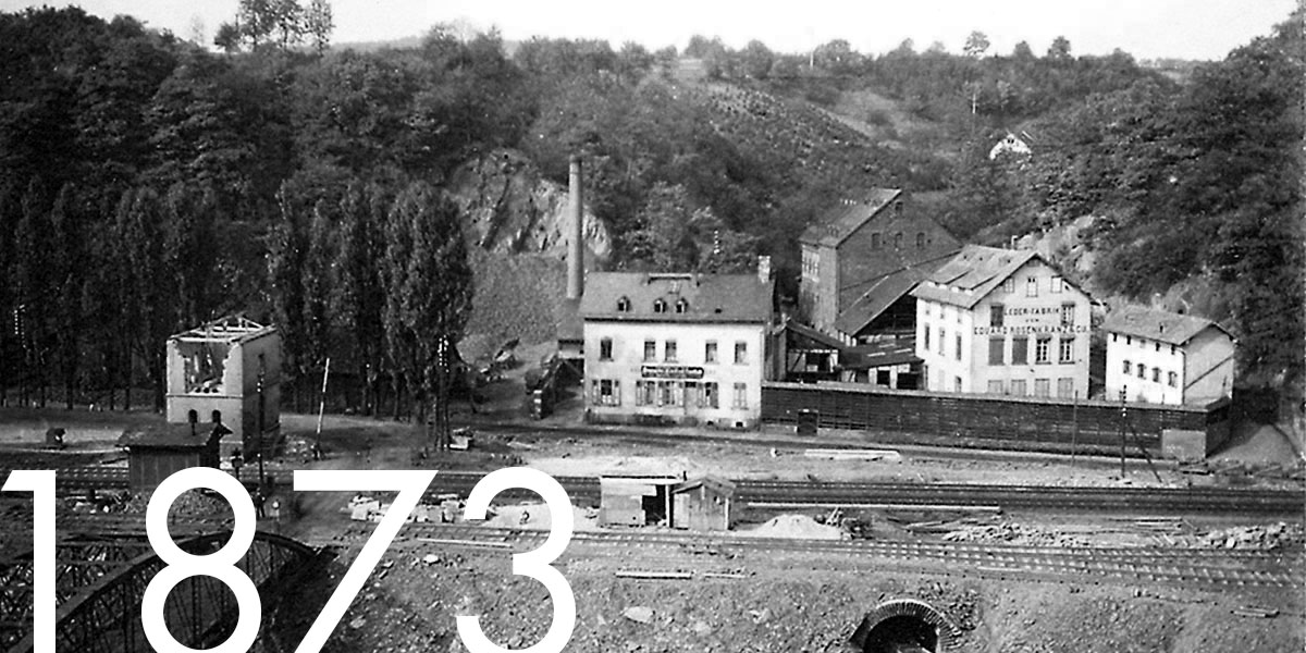 Die Lederfabrik Eduard Rosenkranz & Cie., um 1912 | © Fotosammlung des Geschichtsvereins Weilburg e.V., Album August Reeh, Nr. 65