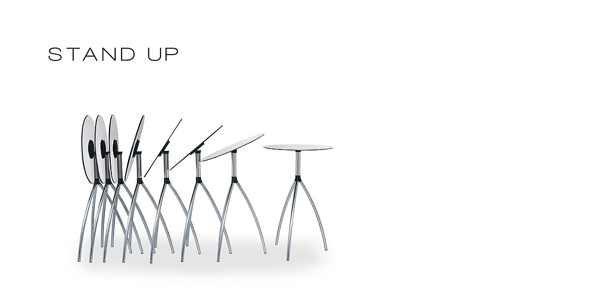 .molldesign | Reiner Moll | folding tables stand up