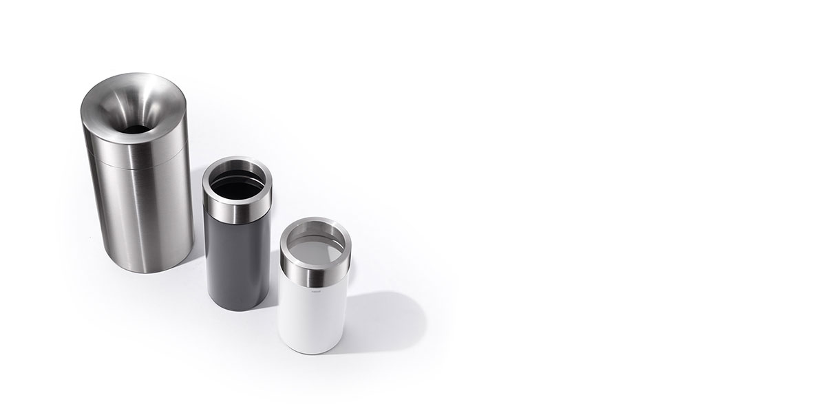 stainless steel receptacles by rosconi